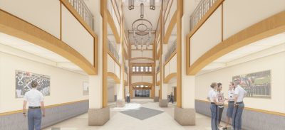 Interior Rendering, Atrium, 11/2020