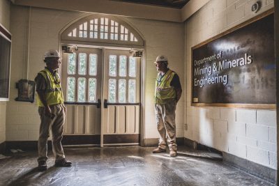 August 2019 - Holden Hall under demolition