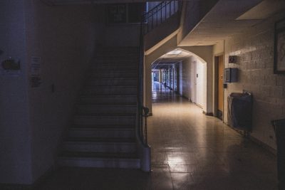 August 2019 - Holden Hall under demolition