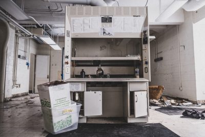 August 2019 - Holden Hall under demolition