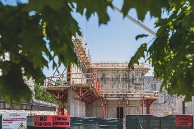 May 2020 - Holden Hall under construction