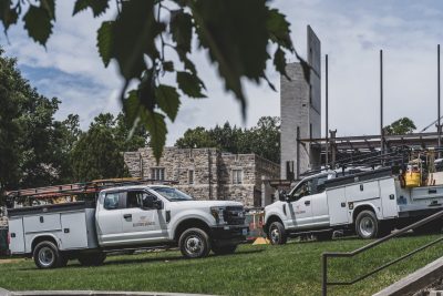 August 2020 - Holden Hall under construction