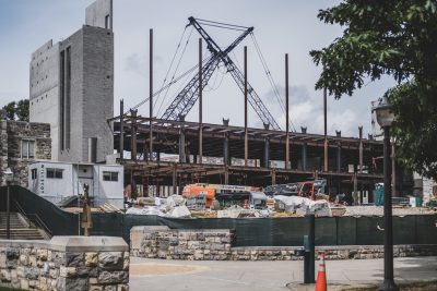 August 2020 - Holden Hall under construction