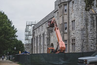 September 2020 - Holden Hall under construction