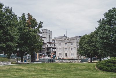 September 2020 - Holden Hall under construction