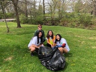 Students teamed up with different students groups to pick up trash around the famous Duck Pond.