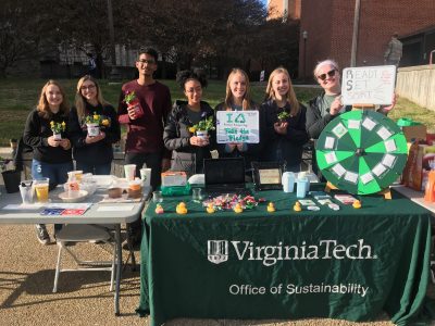 Waste Team Tables for America Recycles Day