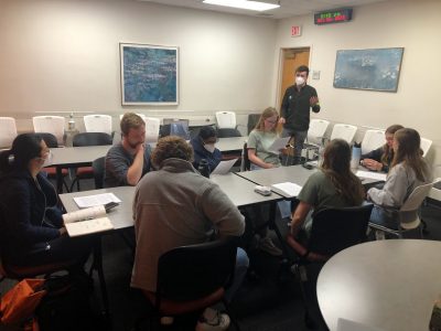 People sitting around a conference table