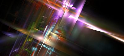 multicolor digital art that is mostly lines looking like technology 