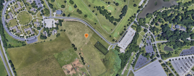 An aerial view of the rescue squad facility area from Google Earth