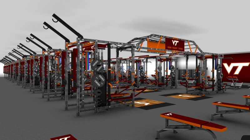 weight room rendering