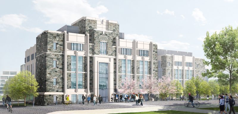 Exterior rendering of the Undergraduate Science Lab building upon completion