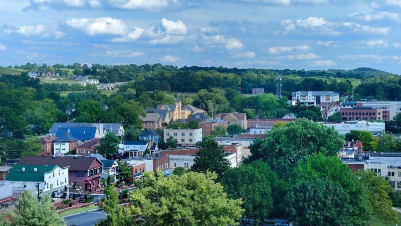 View of Town of Blacksburg