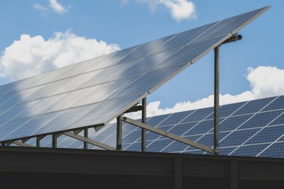 Solar panels on Perry Street garage