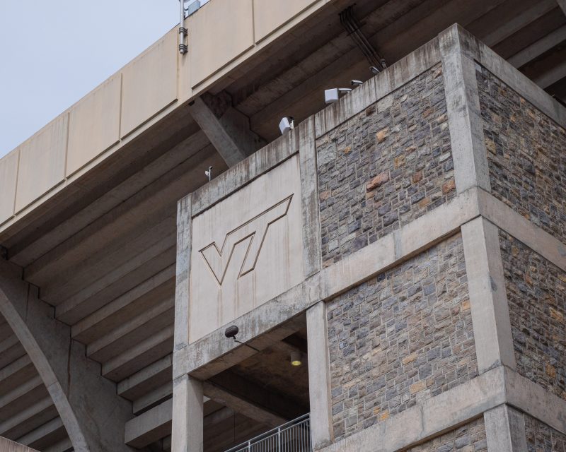 Grey Hokie Stone Lane Stadium. 